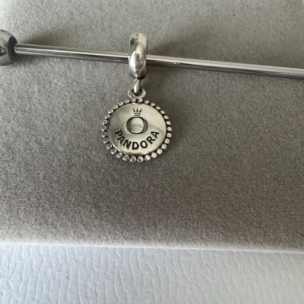 Genuine Pandora Icon Dangle Charm 925 Silver Engravable 791169